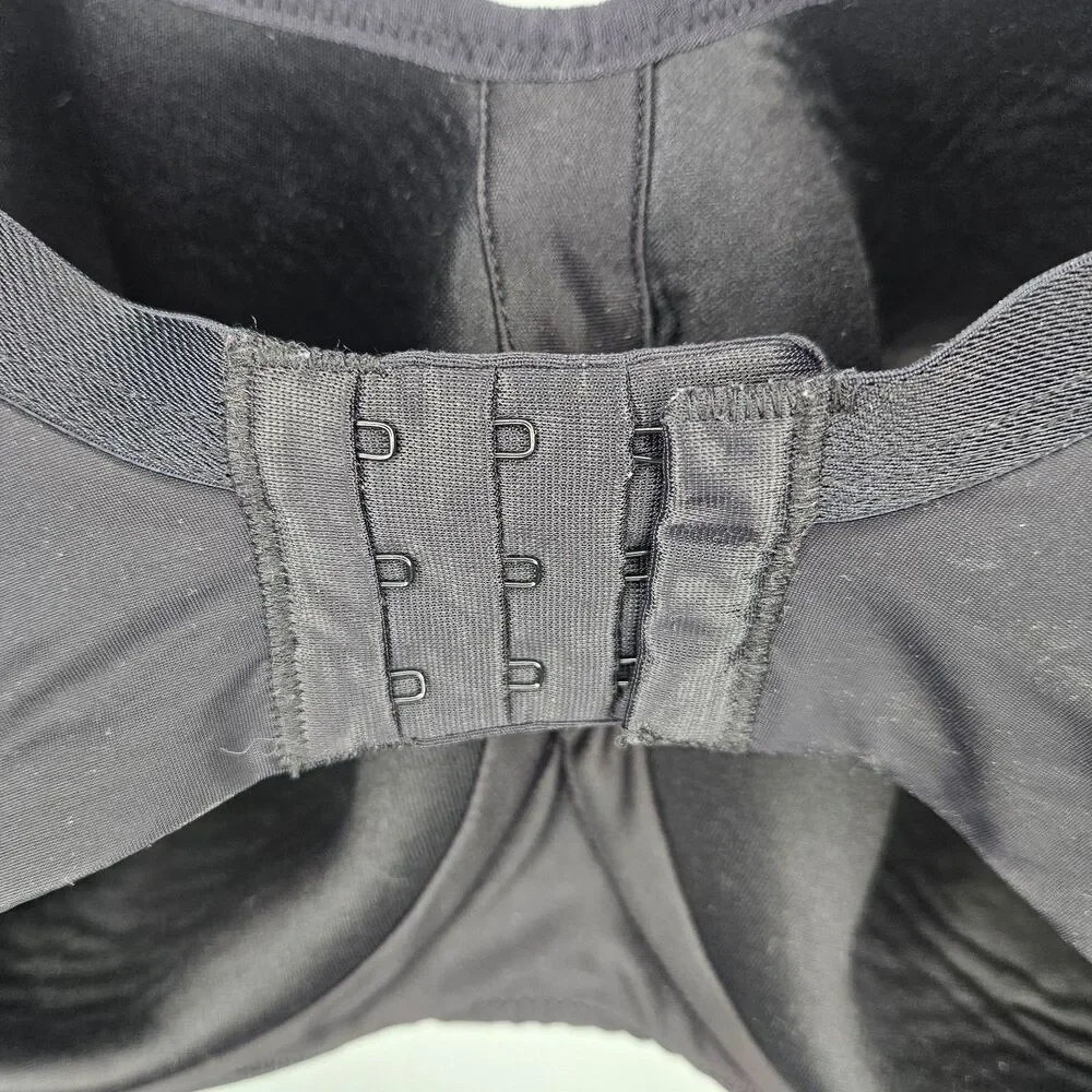PANACHE Power Wired Sports Bra US 40J UK 40GG Black Padded High Support